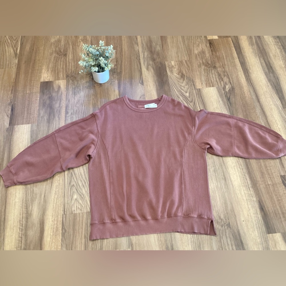 Aerie Warm Terracotta Crewneck Sweatshirt - Picture 4 of 7